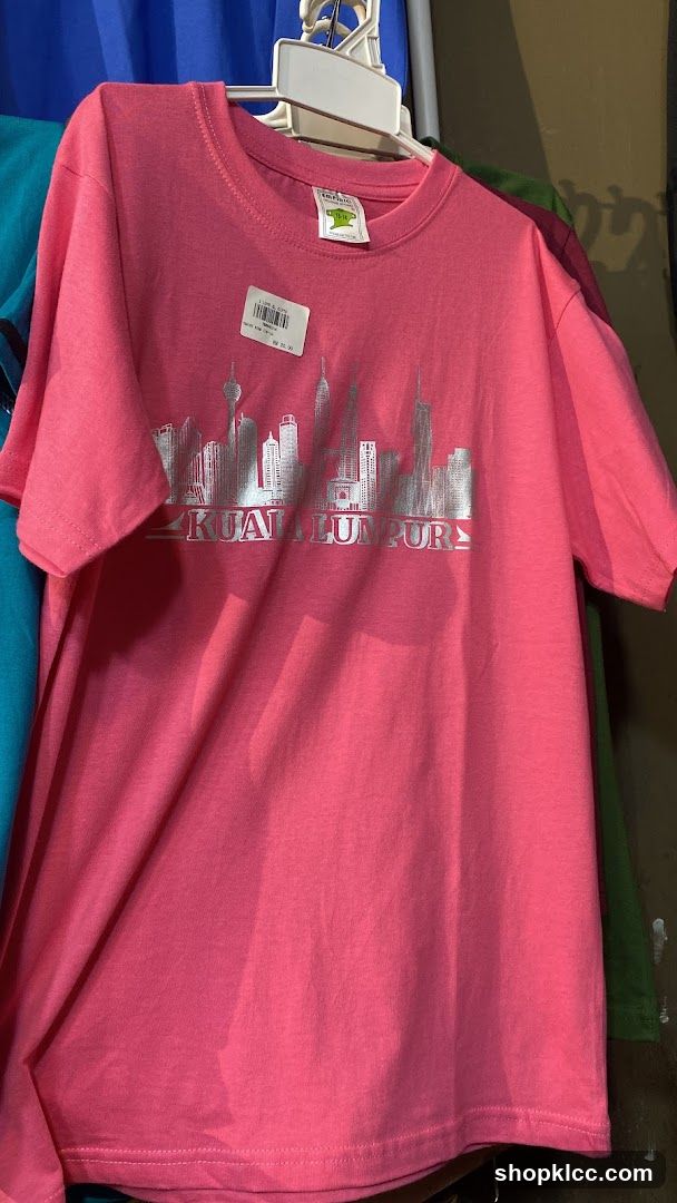 Pink Kuala Lumpur Skyline T-Shirt