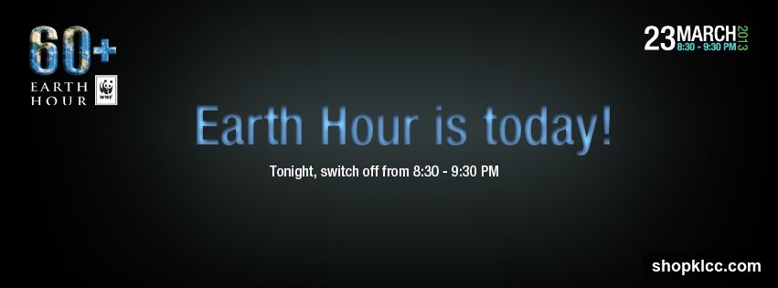 Earth Hour is today!