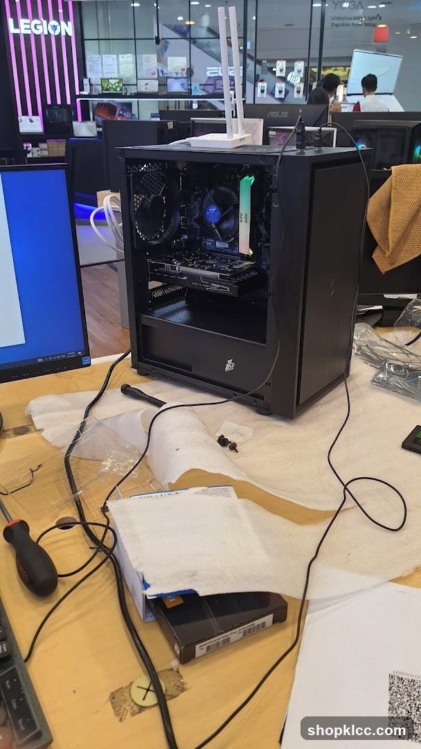 Computer Setup in Store
