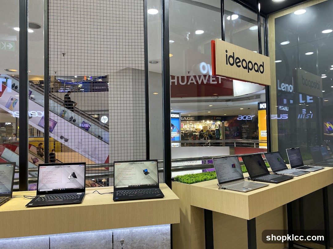 Laptop Display in Mall
