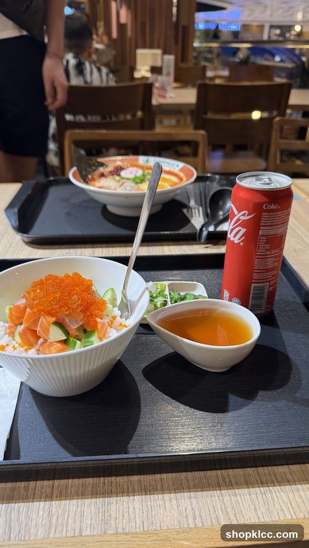 Dining Table with Japanese Food