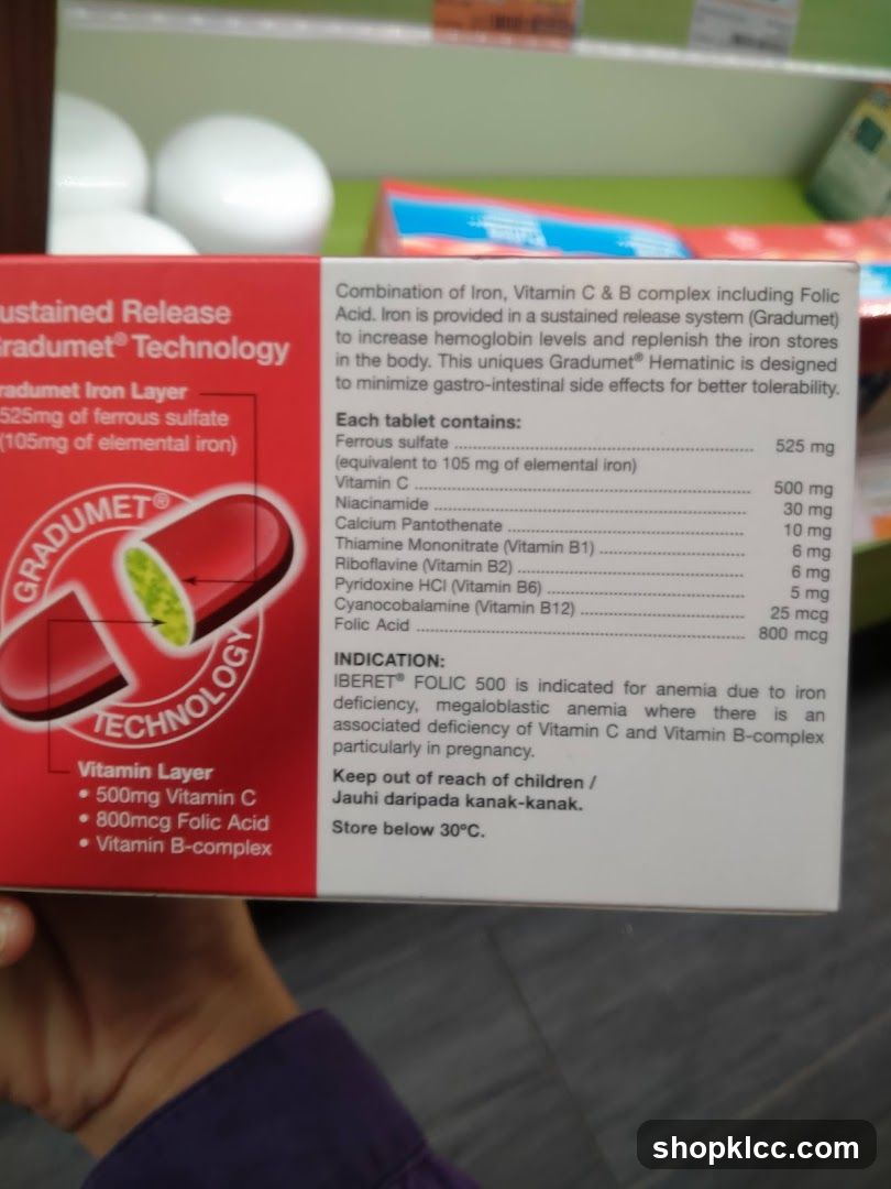 Gradumet Hematinic Product Label