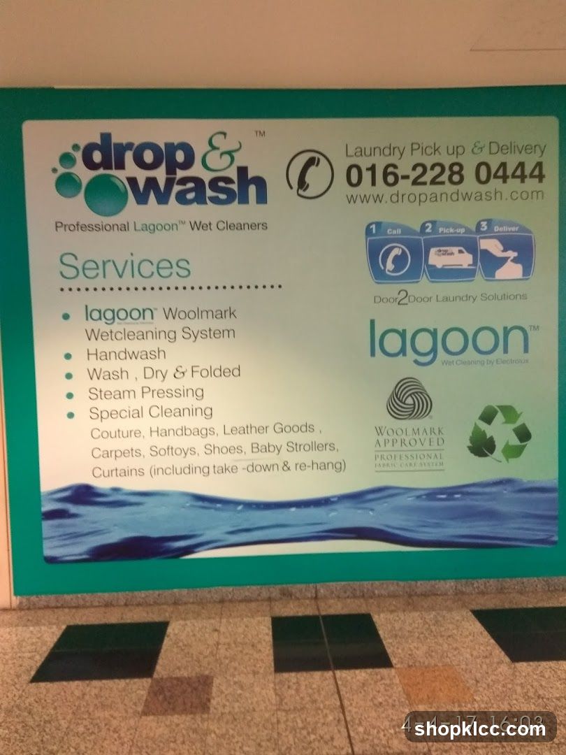 drop & wash advertisement