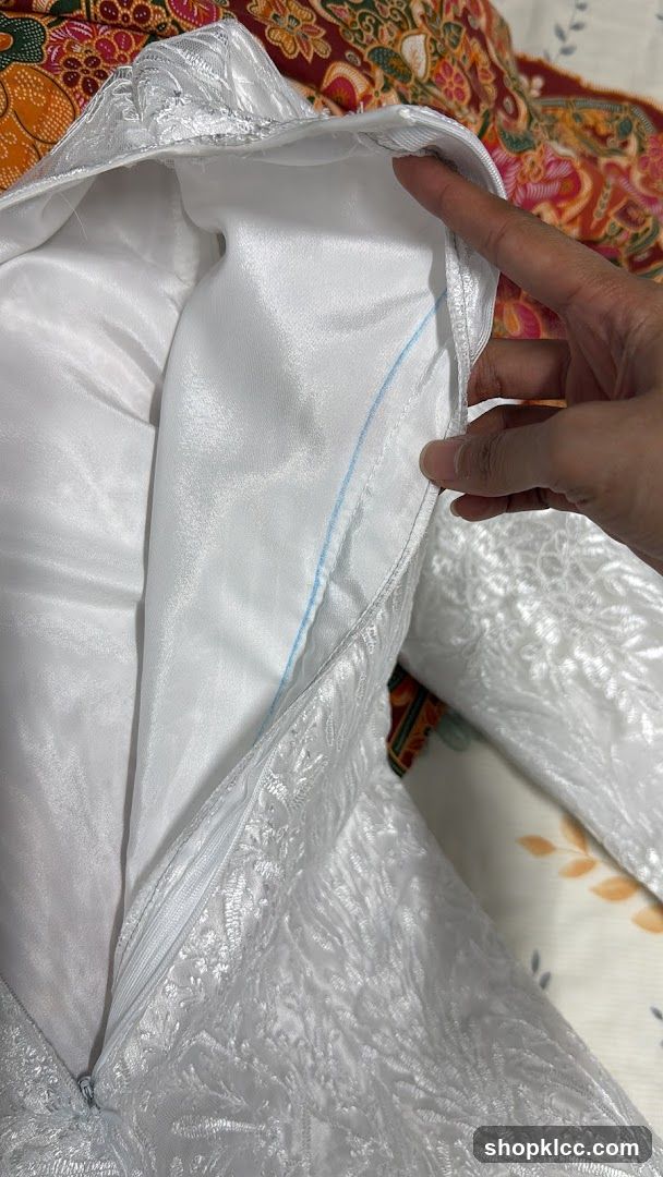 White Fabric Interior View