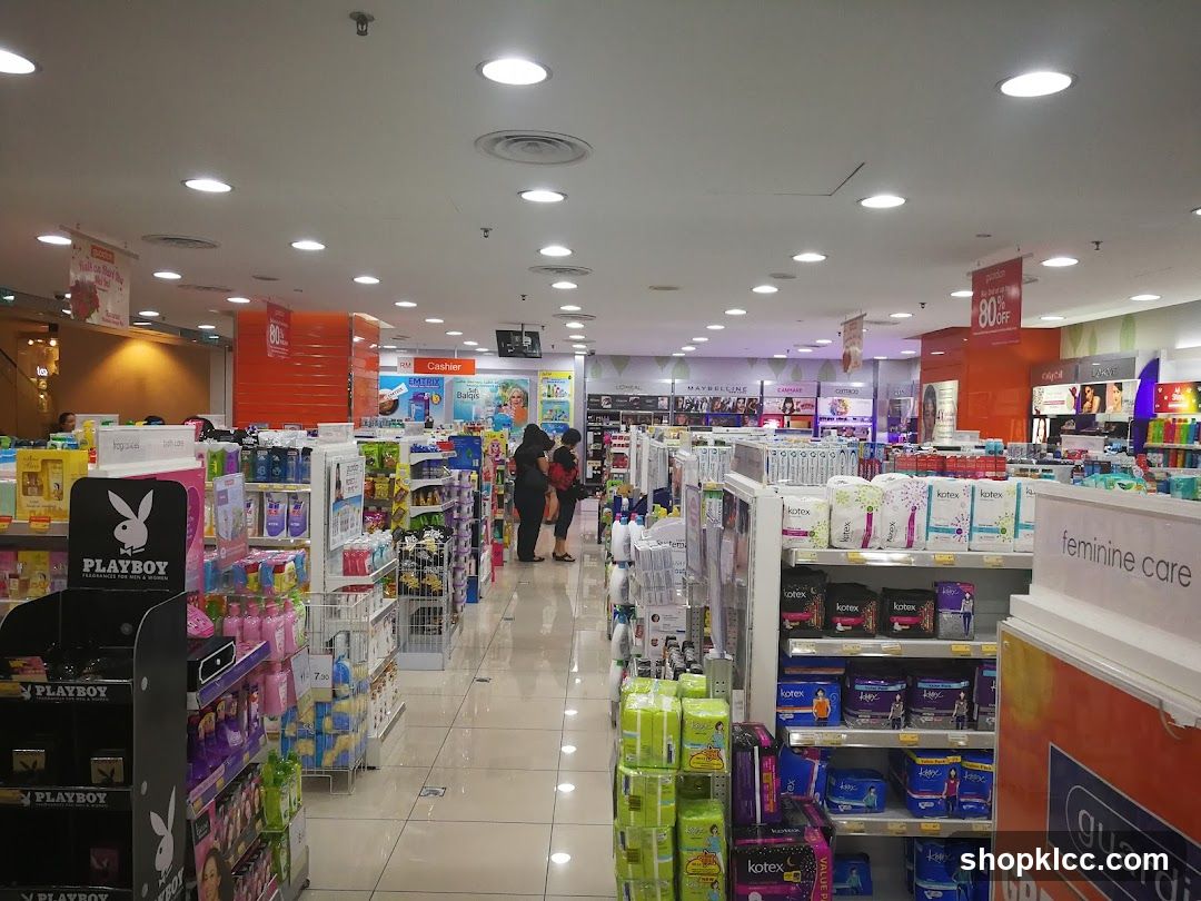 Interior of a retail store aisle