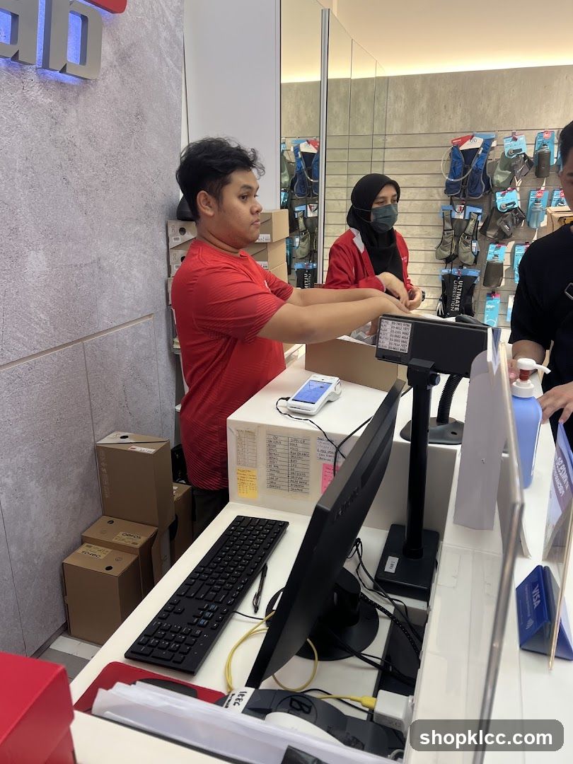 Store Interior with Staff at Counter