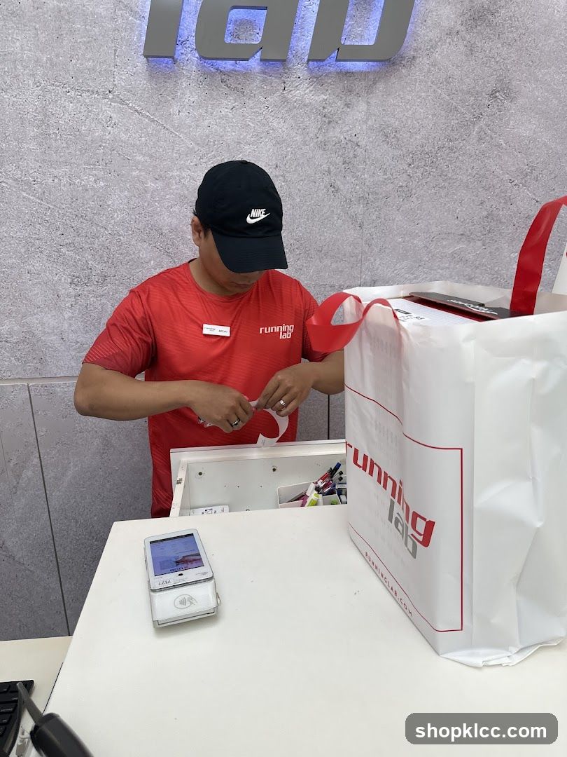 Staff Packing Items at Counter