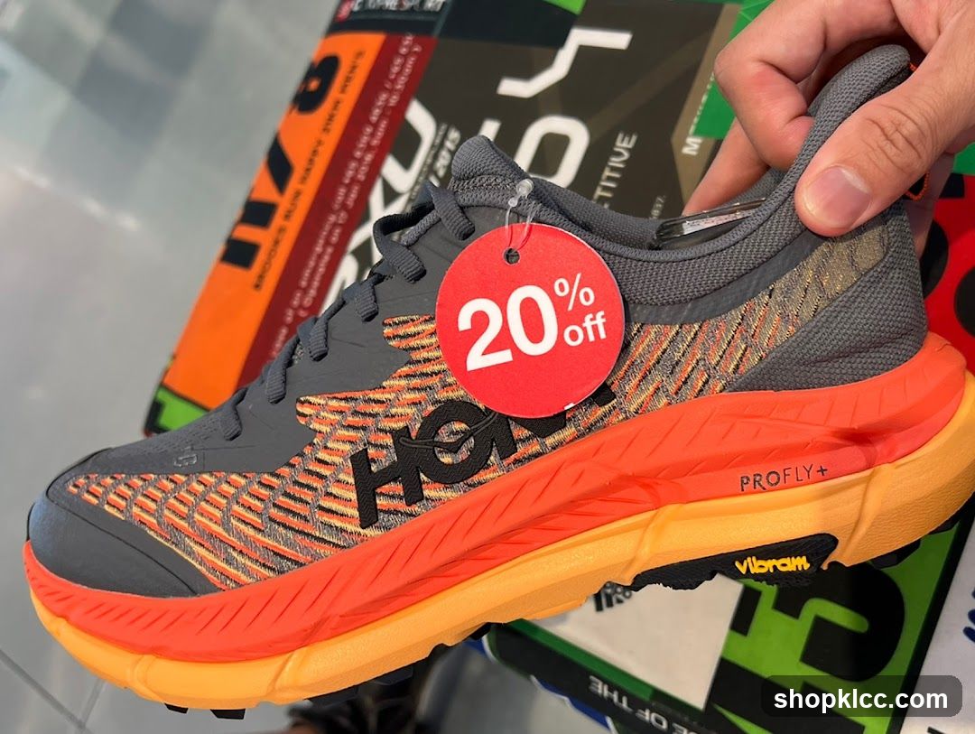 Hoka One One Shoe with Discount Tag
