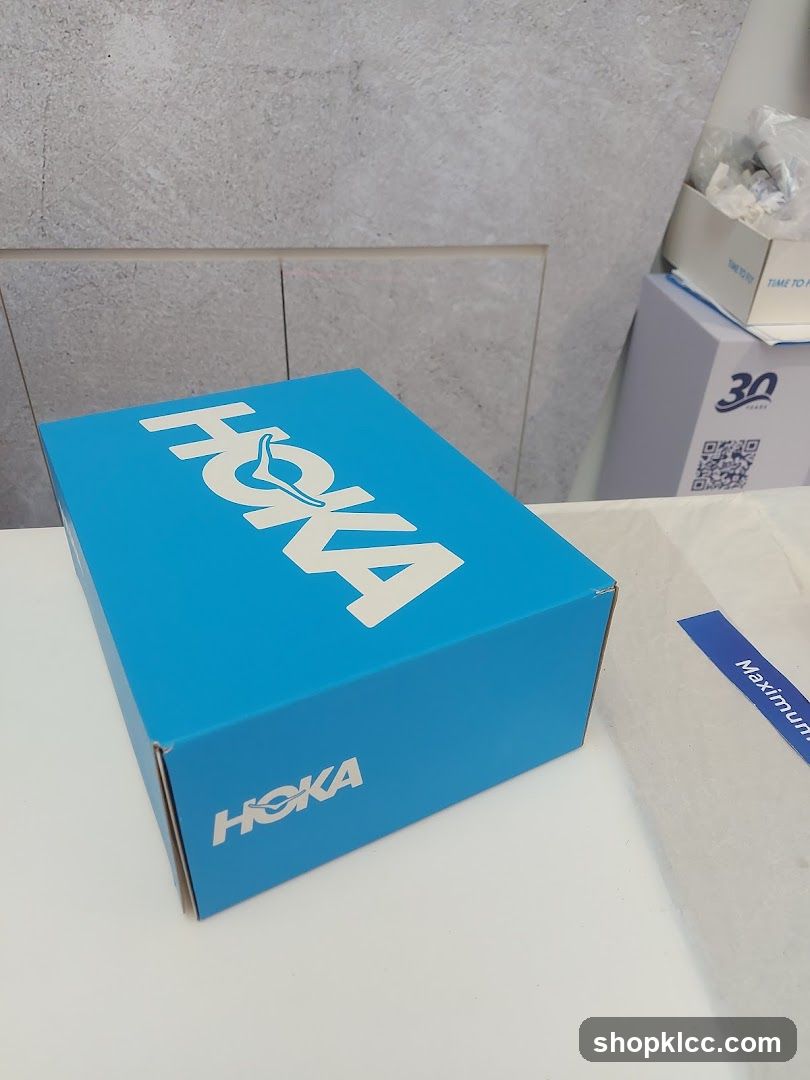HOKA Shoe Box on Table