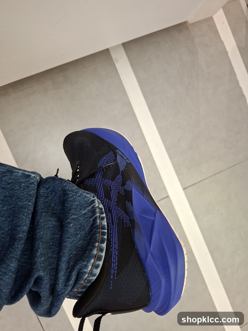Blue and Black Sneaker