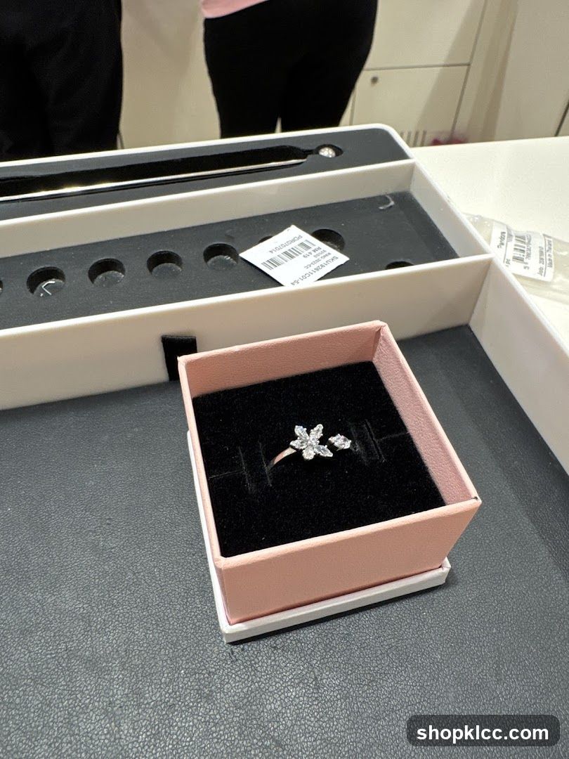 Jewelry Display with Ring in Pink Box