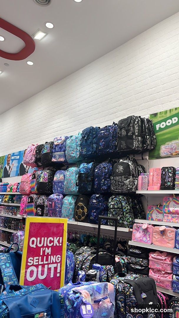 Backpack Display in Store