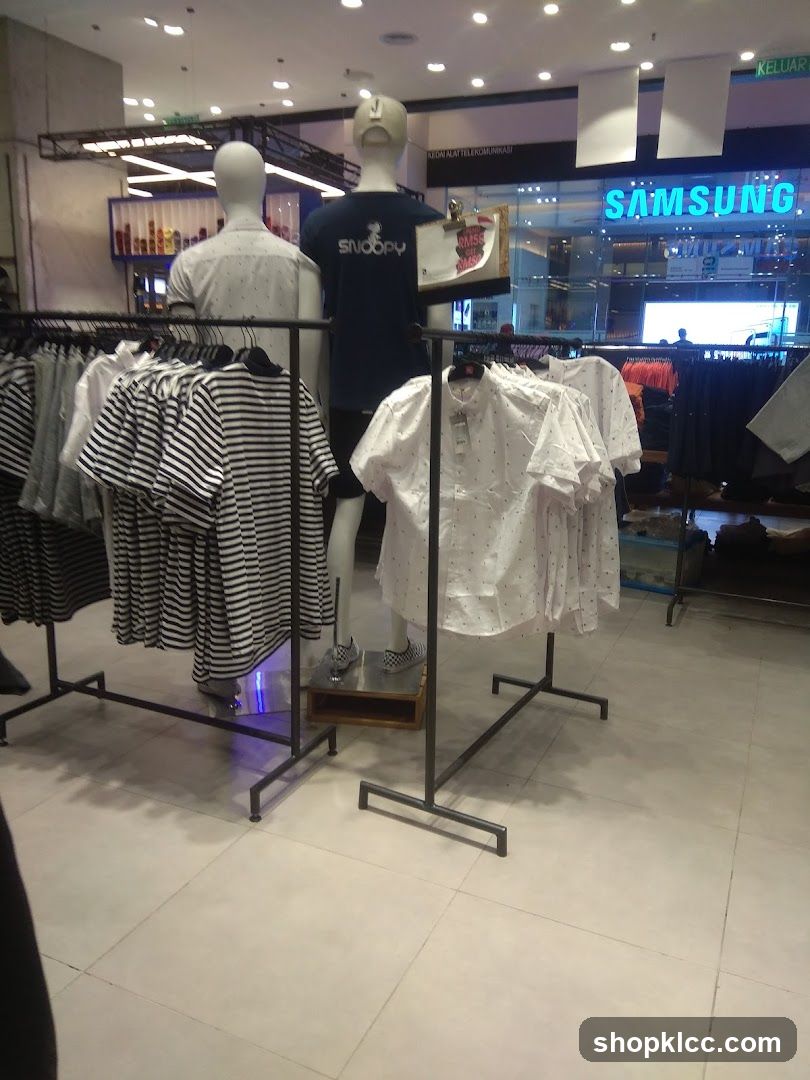 Clothing Store Interior Display