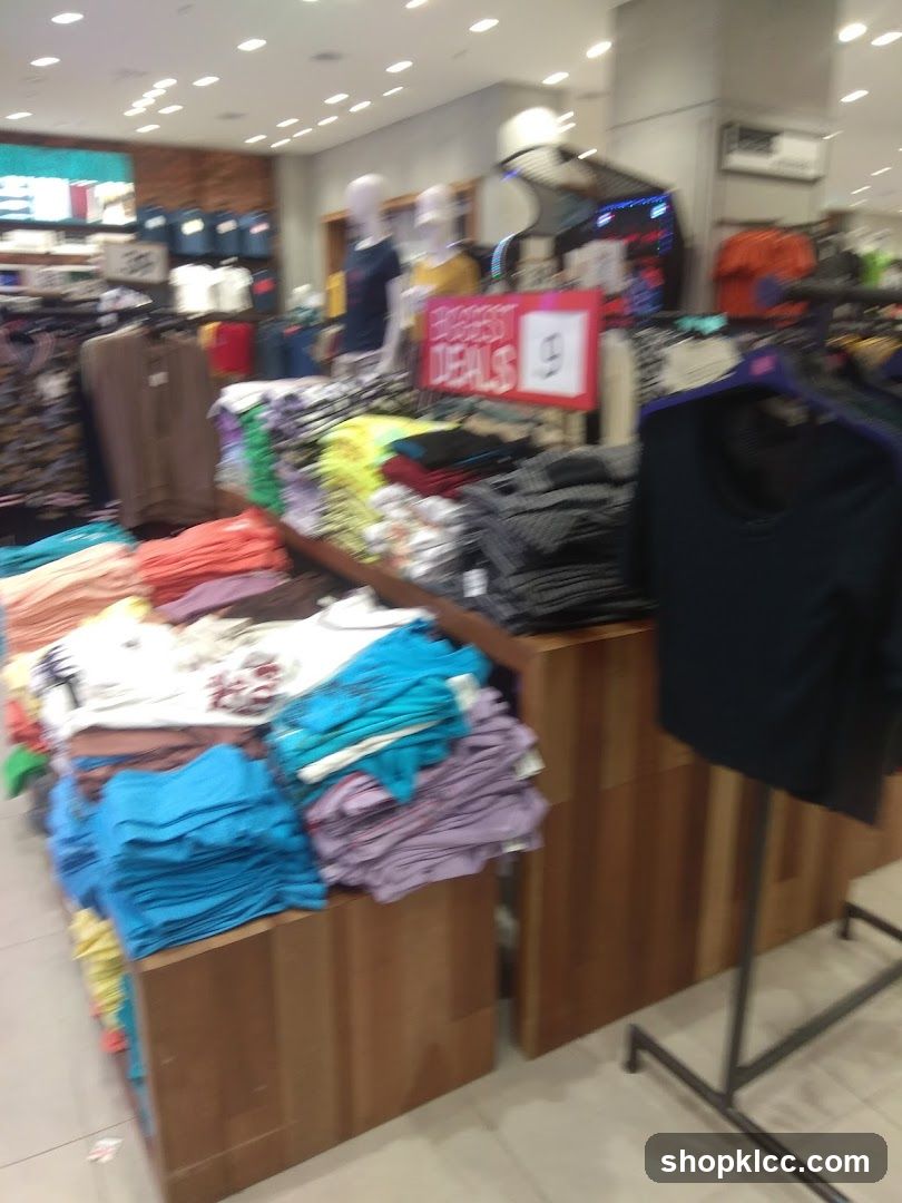 Clothing Store Interior Display