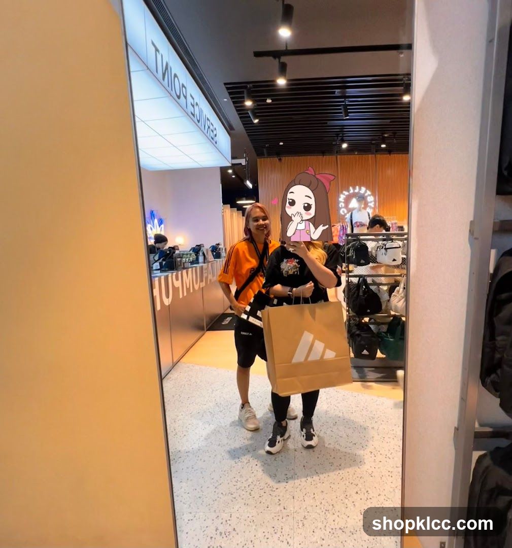 Shopping Store Interior with Shopping Bags