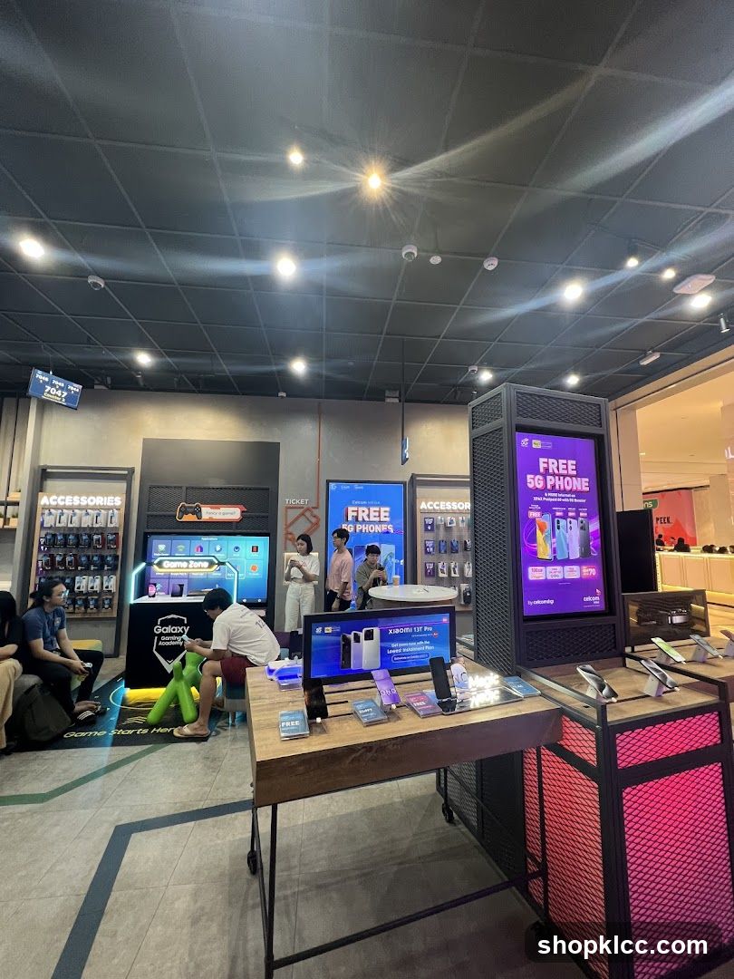 Electronics Store Interior Display