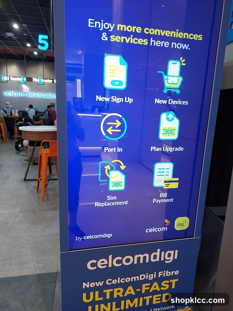 Celcom Digi Service Kiosk