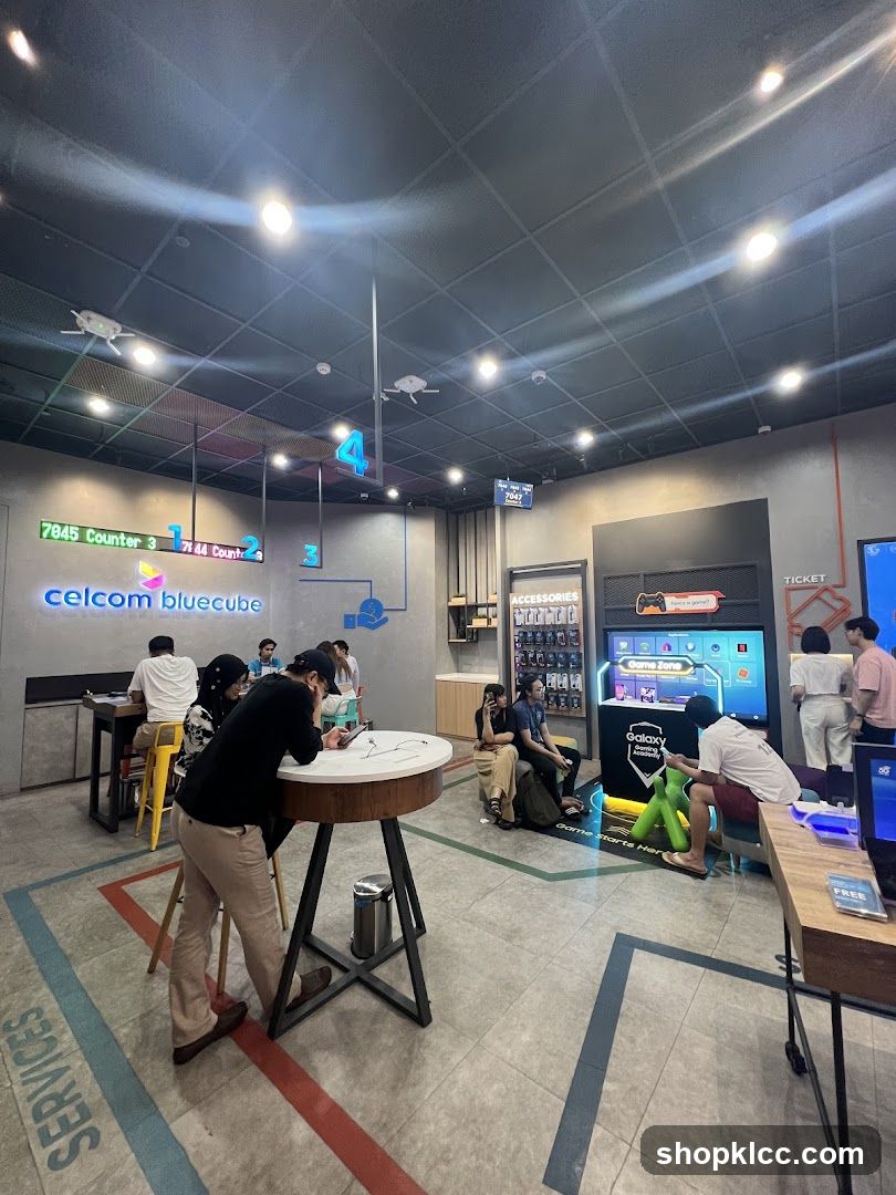Celcom Bluecube Store Interior