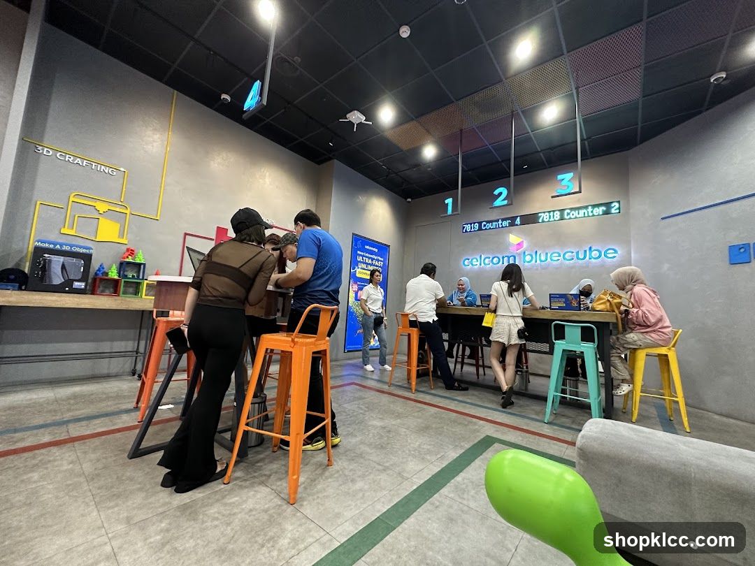 Celcom Bluecube Interior