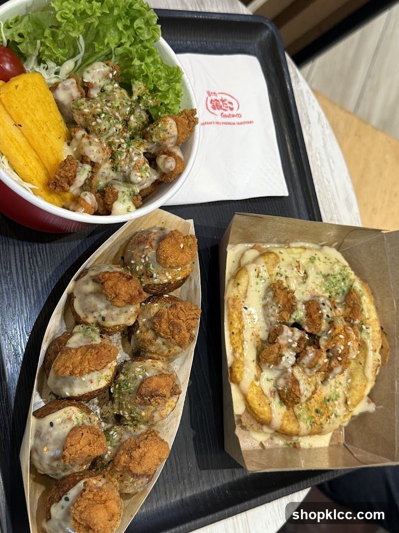 Food Tray with Fried Chicken and Salad Bowl