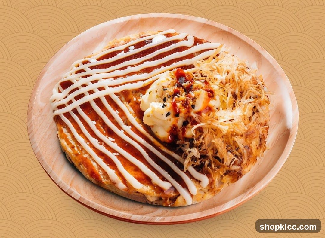 Okonomiyaki with Toppings