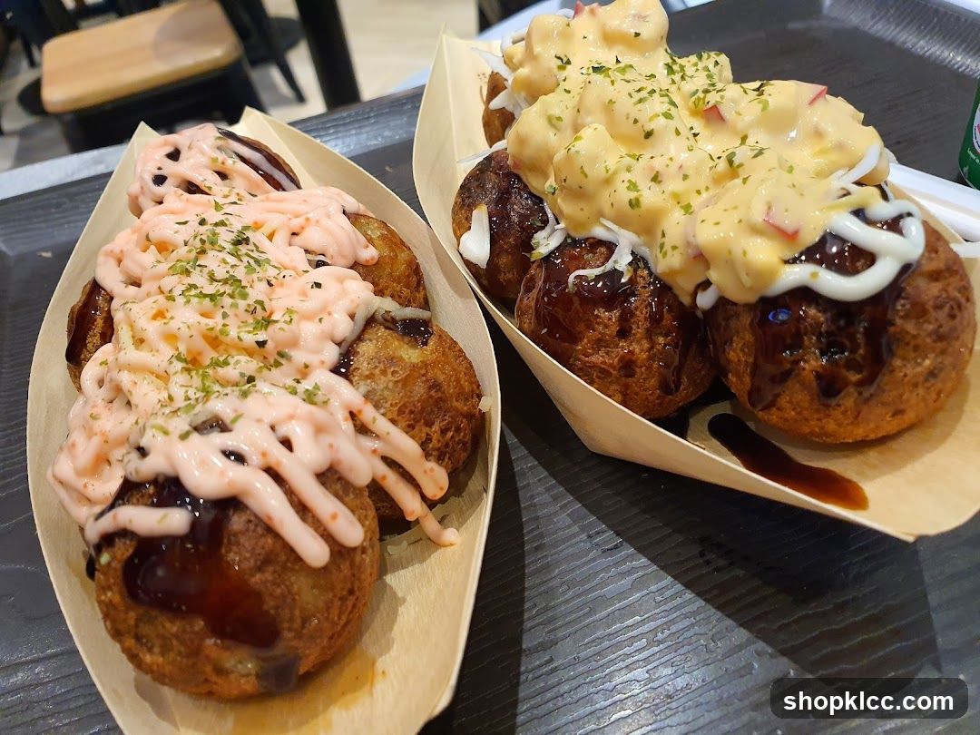 Okonomiyaki with Sauces