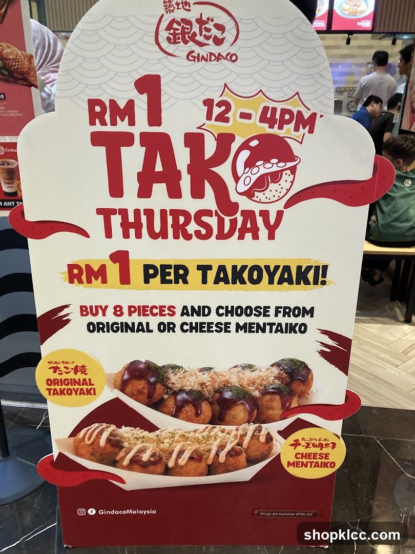 Gindaco Takoyaki Promotion Stand