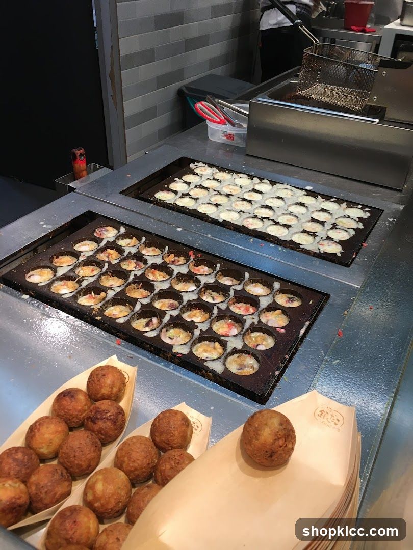 Okonomiyaki and Donut Preparation Station