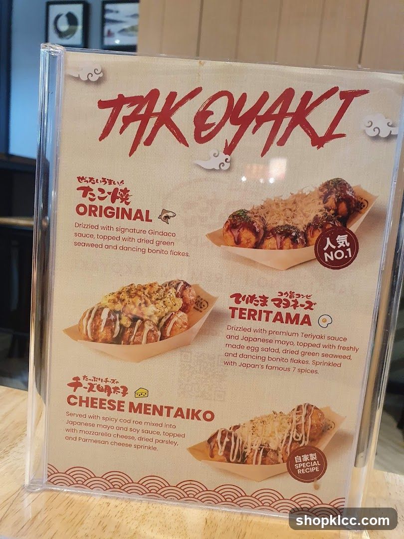 Takoyaki Menu Board