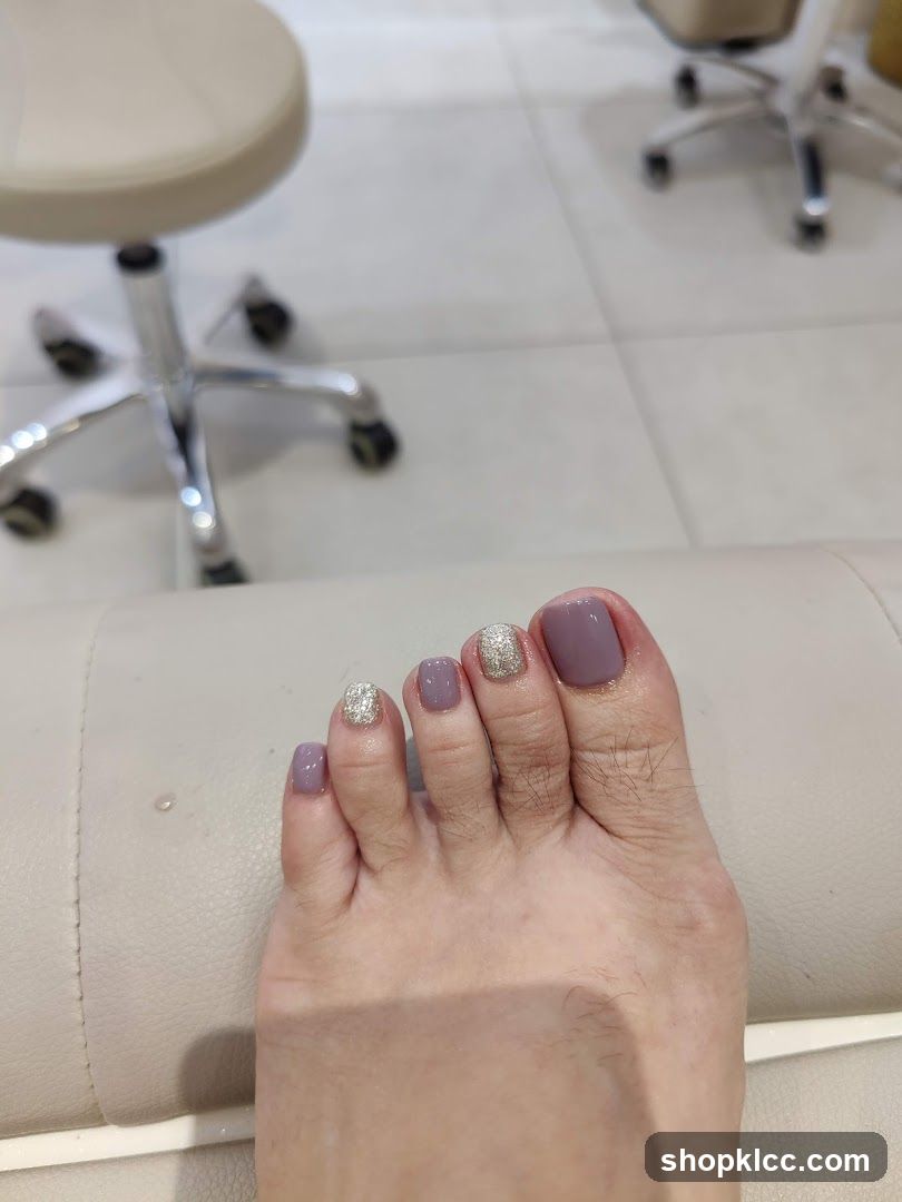 Manicured Feet with Nail Art