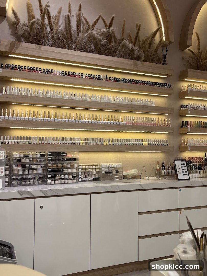 Nail Salon Interior Display