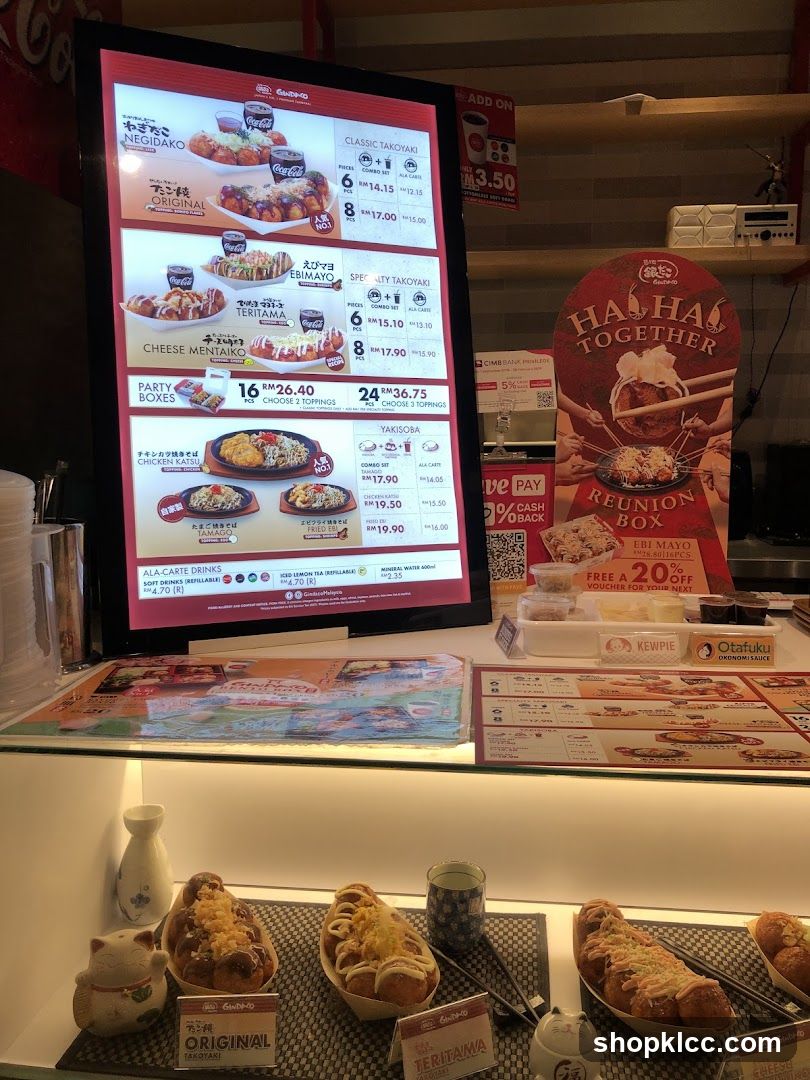 Otsufu Takoyaki Display and Menu Board