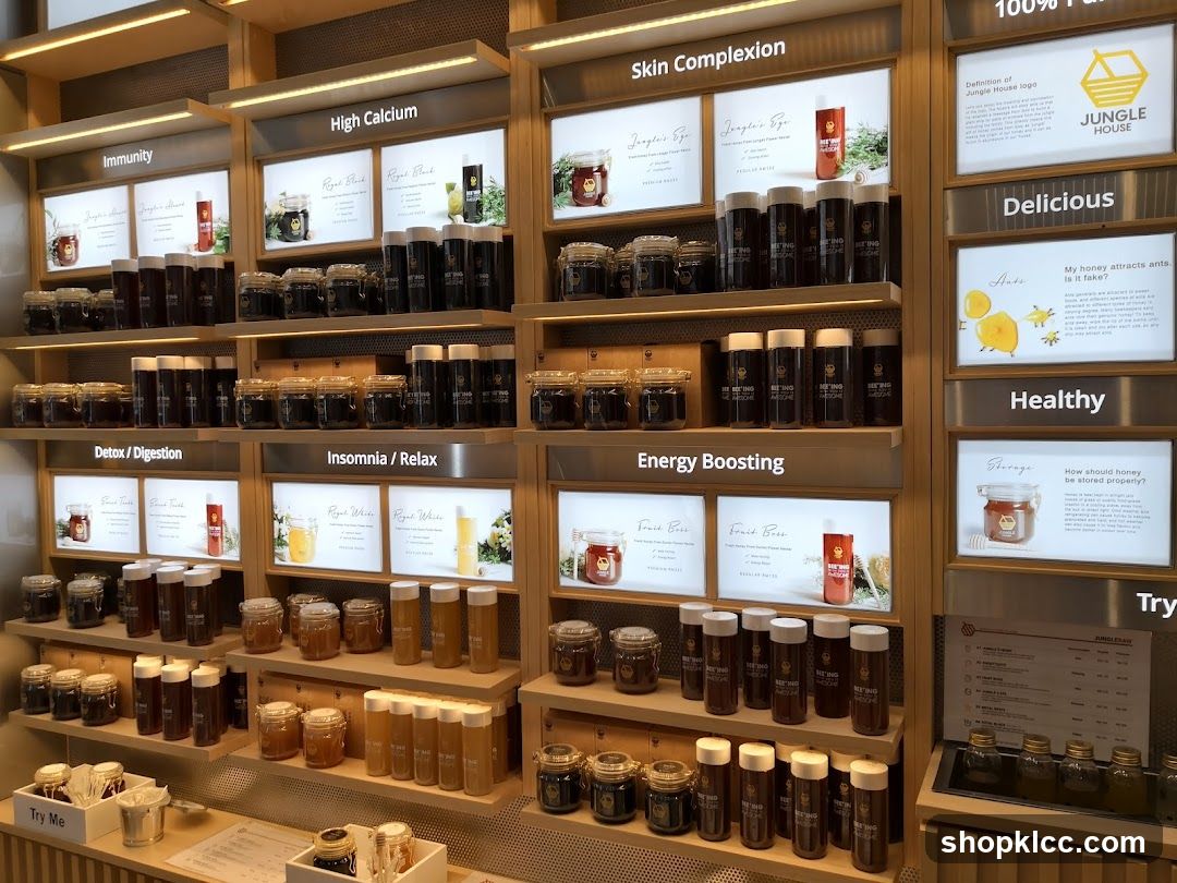 Honey Product Display Shelf