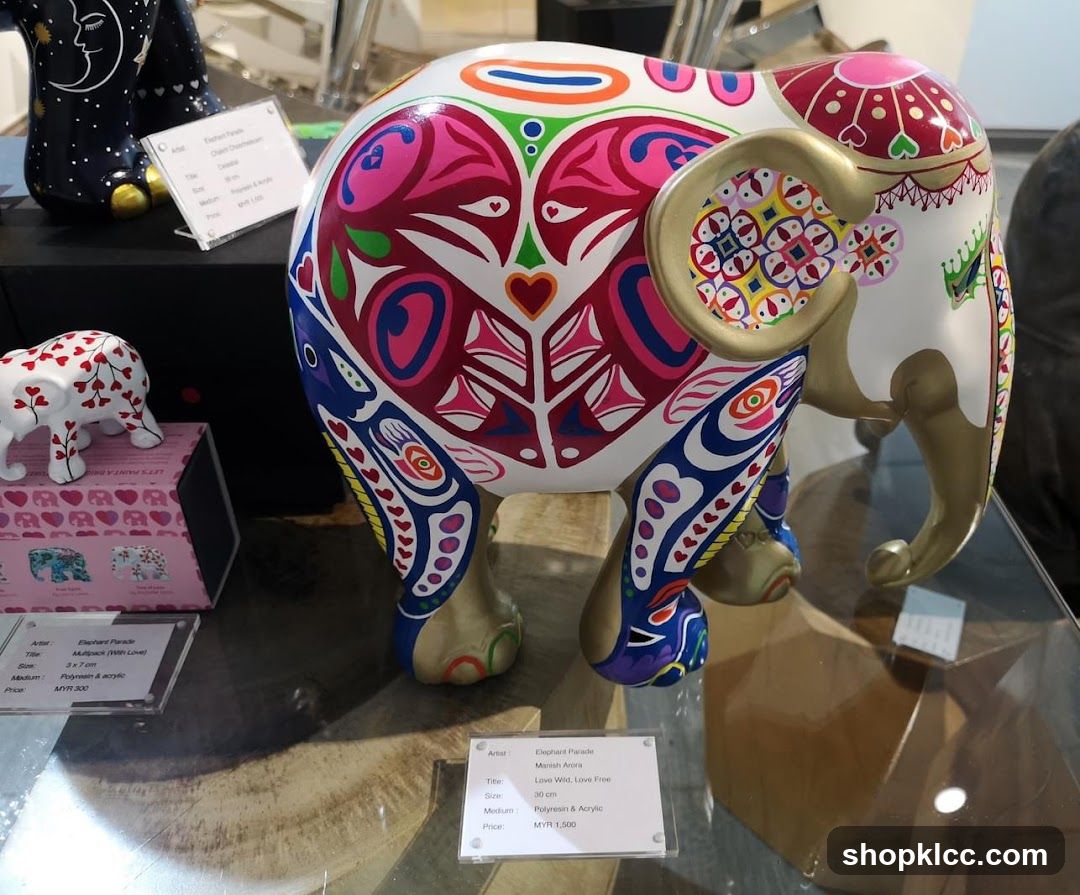 Decorated Elephant Figurines