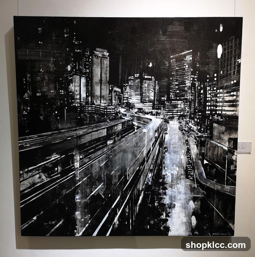 Abstract Cityscape Painting