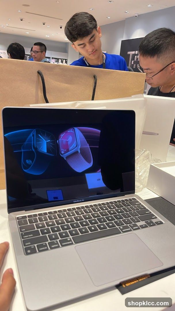 MacBook Air with Apple Watch Display