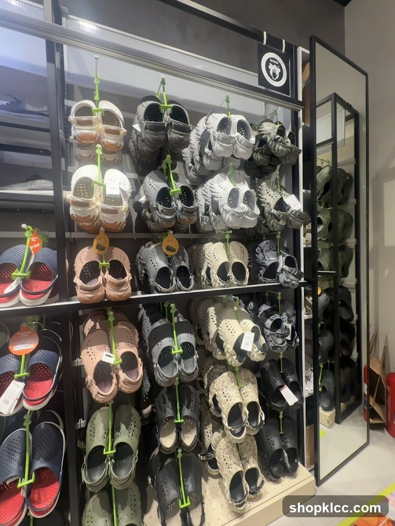 Crocs Shoes Display