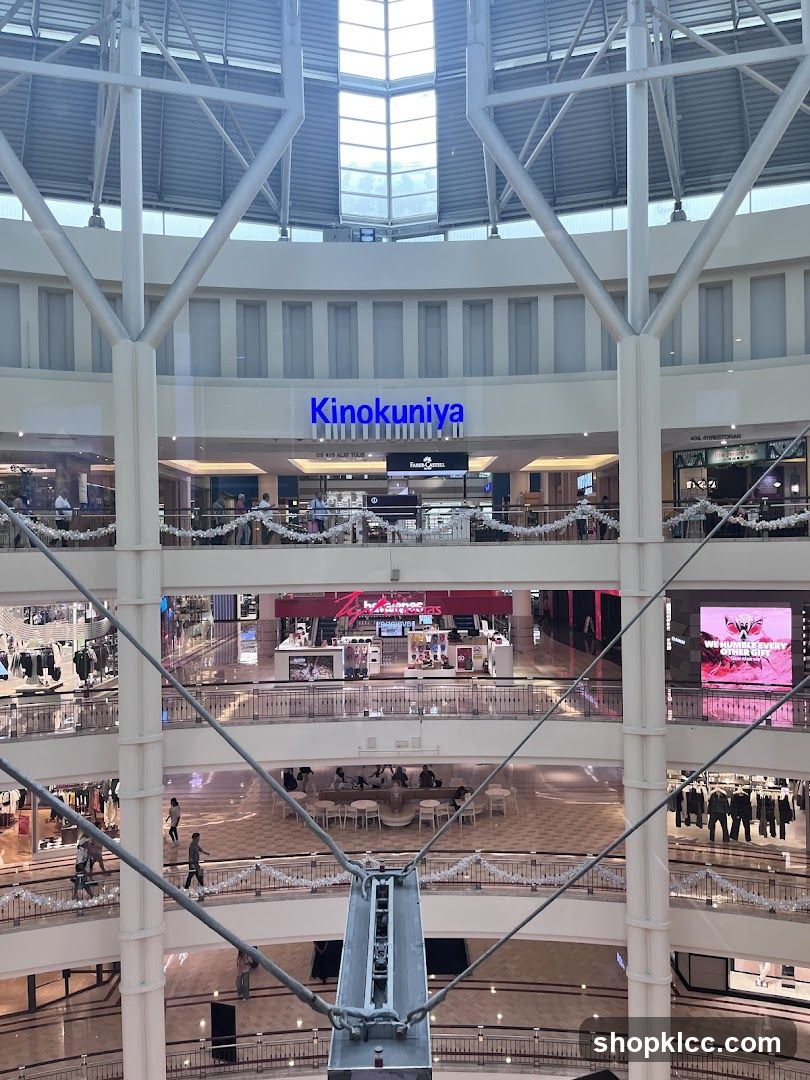 Interior of a multi-level shopping mall