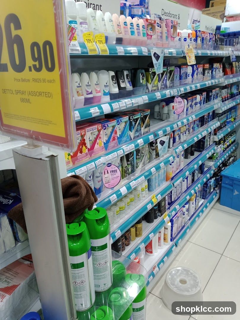 Health and Beauty Products Aisle