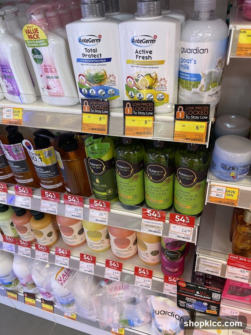 Personal Care Products on Shelves