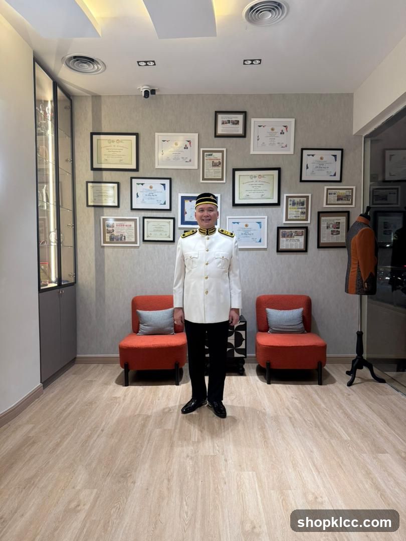 Man in Uniform Standing in a Room