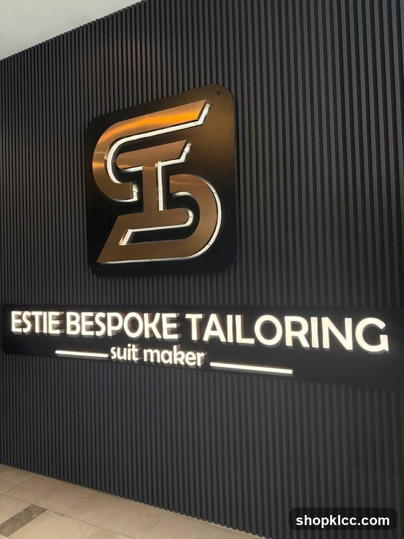 Estie Bespoke Tailoring Signage