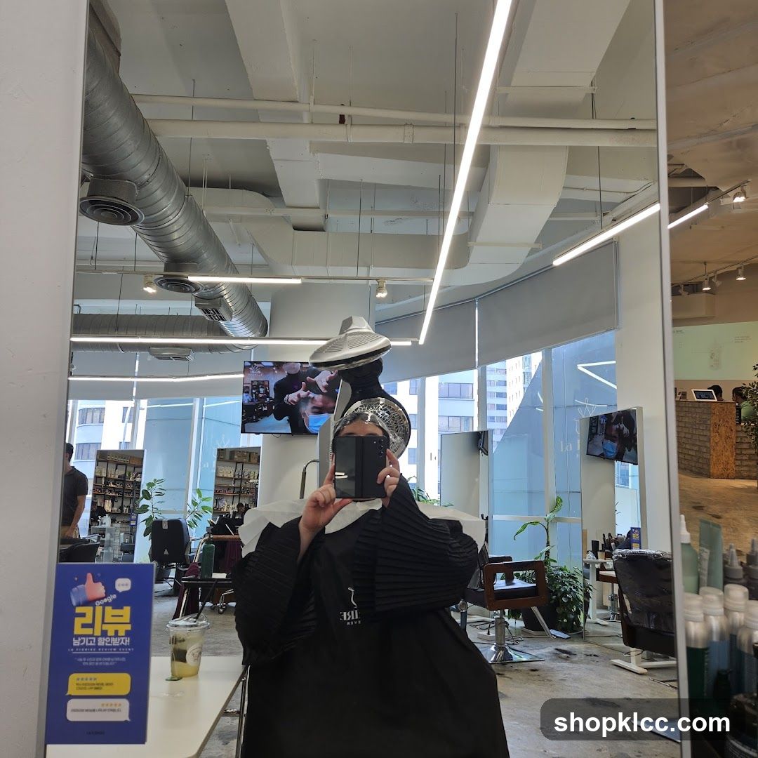 Salon Interior with Customer