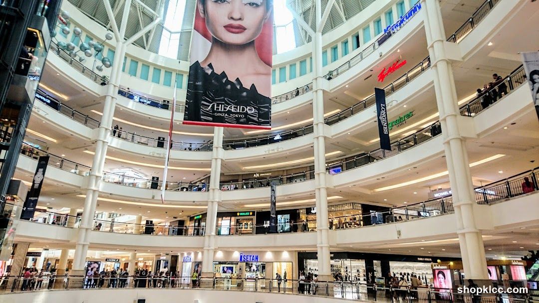 Interior of a multi-level shopping mall