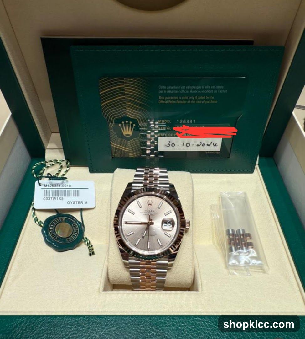 Rolex Watch with Box and Documentation