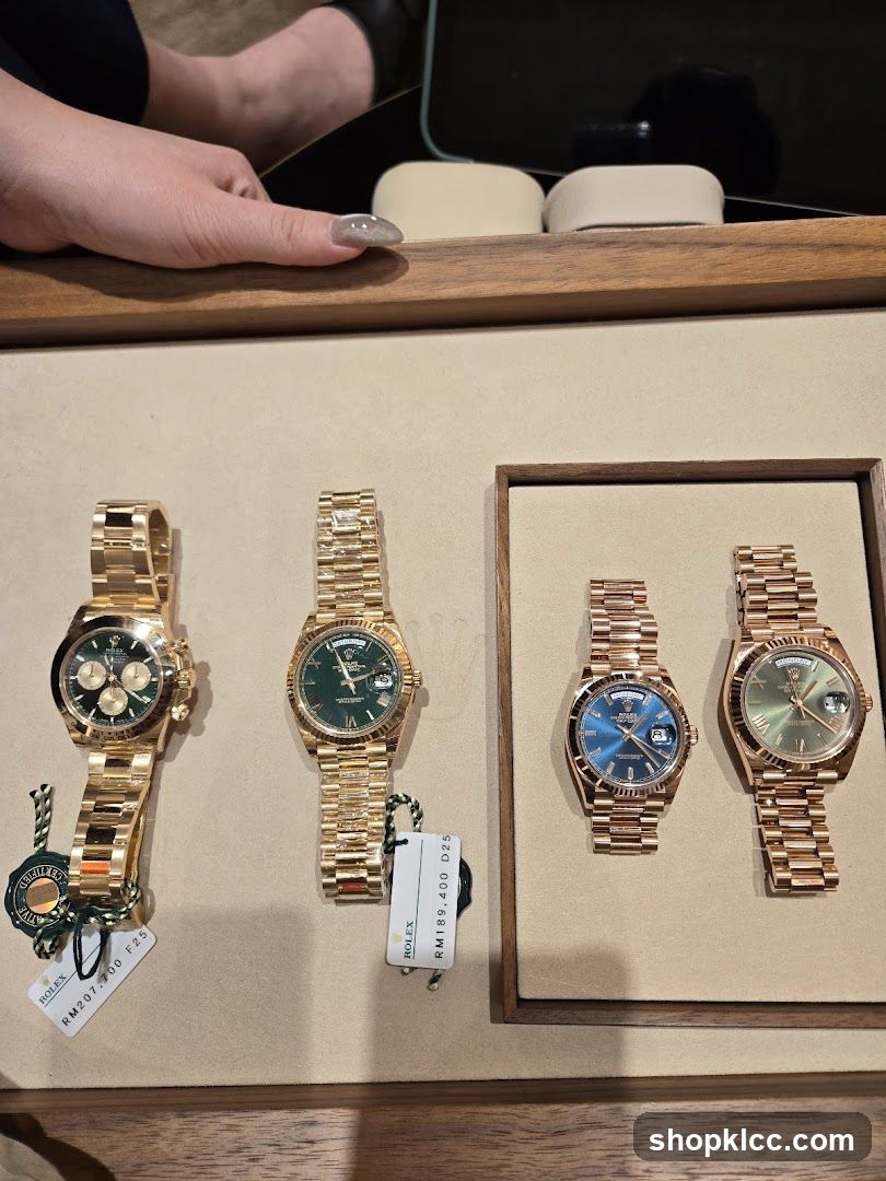 Rolex Watches Display