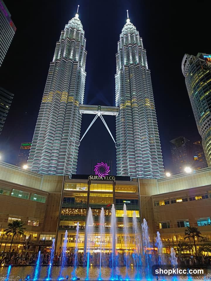 Petronas Towers and Suria KLCC at Night