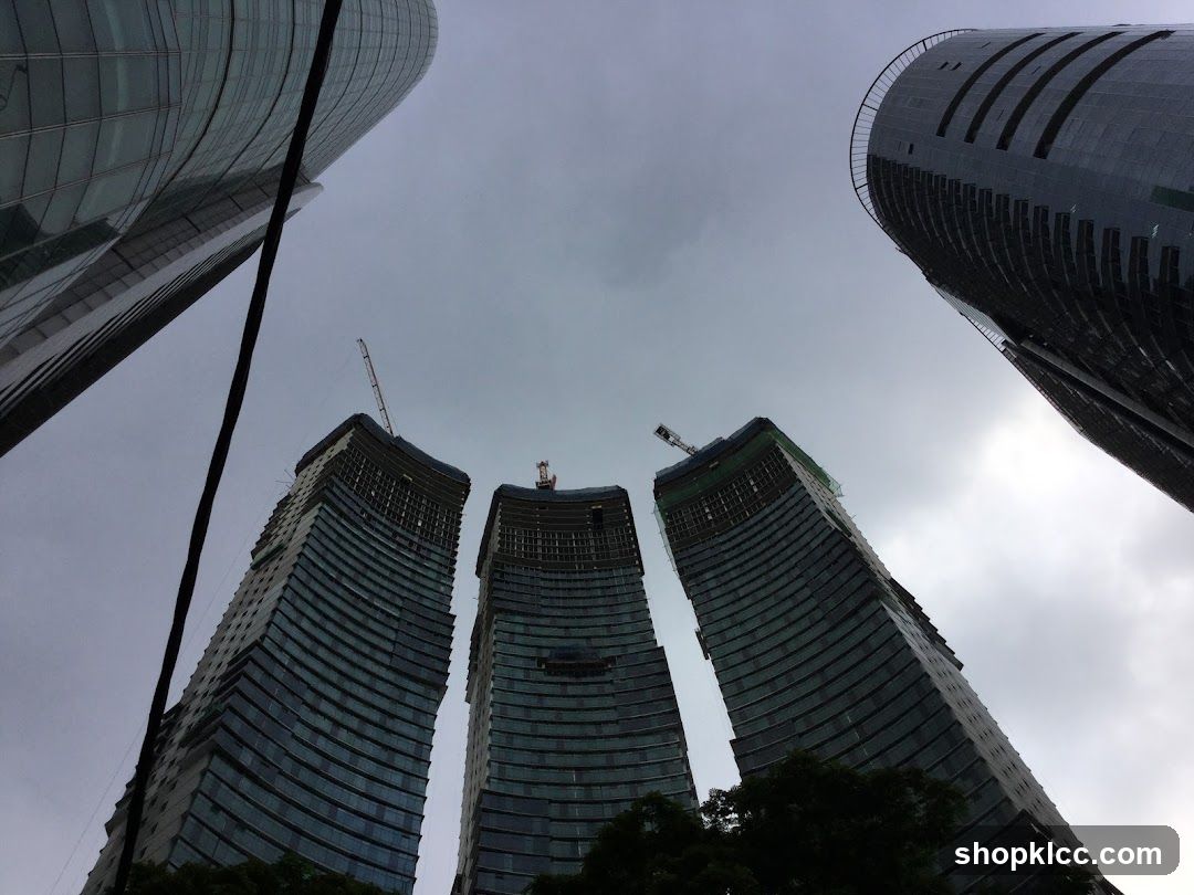 Skyscrapers under construction