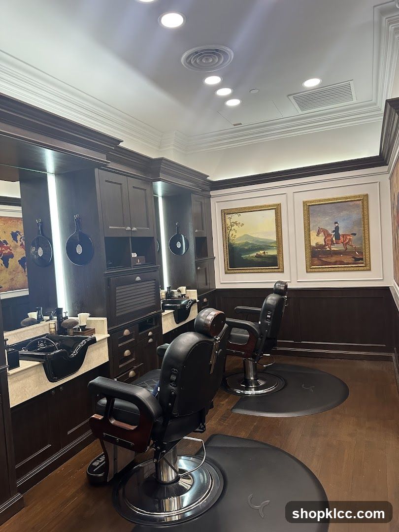 Barber Chairs and Wash Stations