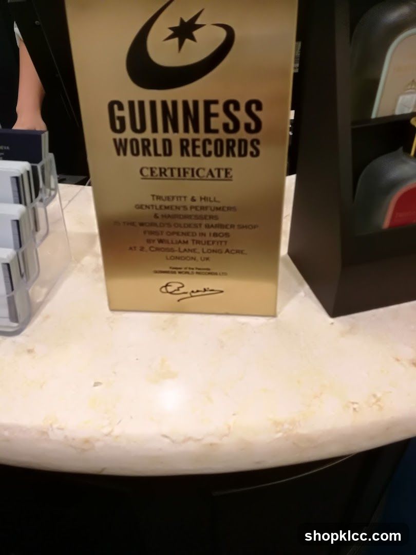 Guinness World Records Certificate